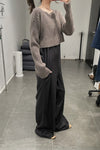 BASERANGE Macaulay Sweater Merino Wool France BAS-KMAL-BM-WI22-0 Mixed Rock Brown KMAL-BM-WI22